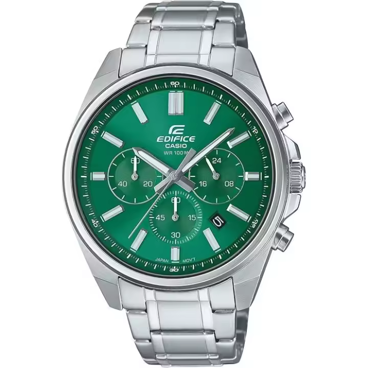 Reloj Edifice EFV650D-3A, indicador de fecha, Plata, pulsera - 1