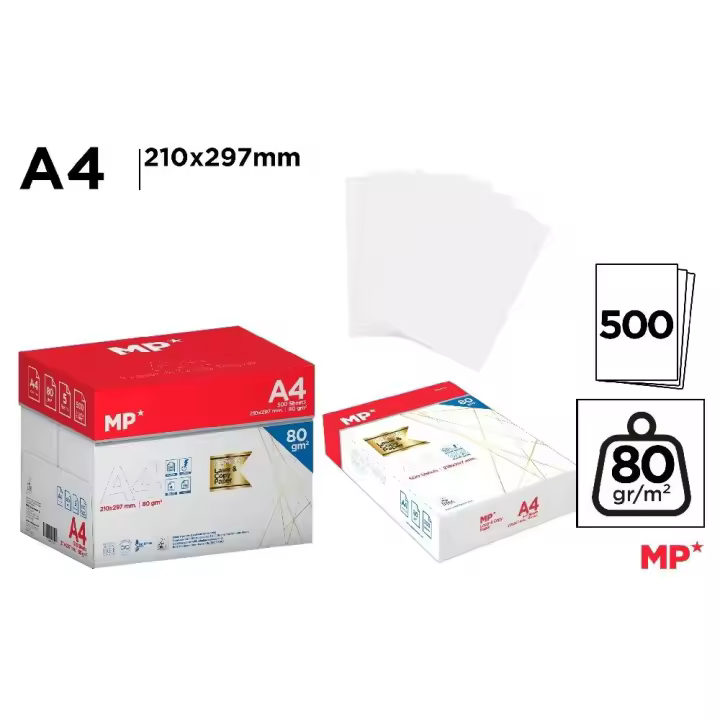 Mainpaper Papel para Fotocopiadoras o Impresoras Inkjet y Láser 80 G/m² - 1