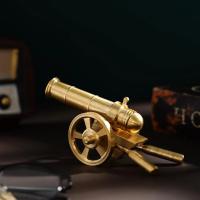 Modelo Militar De Cañón De Latón Sólido Souvenir De Descomposición Juguete Regalo Adorno Para Oficina Y Hogar Artesanía - details 5
