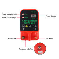 Controlador De Pulso De Alta Tensión Para Valla Eléctrica Impermeable Con Pantalla LCD Y Alarma De Alta Decibelios 10KM - details 3