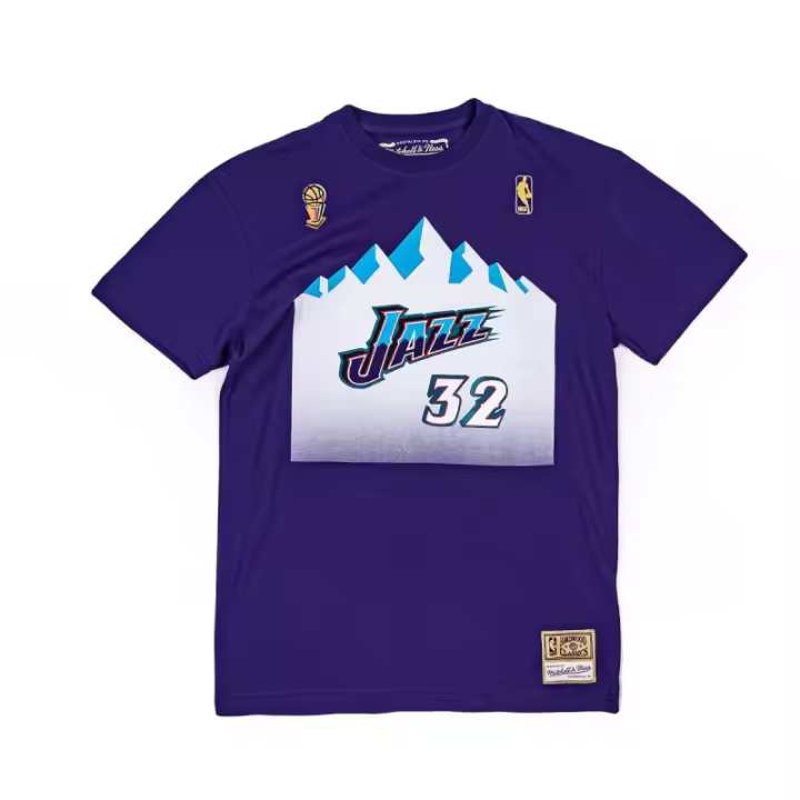 Camiseta Karl Malone Utah Jazz Mitchell and Ness - N&N Tee "The Finals" - 1