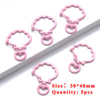 iYOE Llavero De Langosta Rosa Con Correa De Cuerda Y Anillo De Salto Para Conectores De Llaveros De Joyería Hechos De Metal - details 11