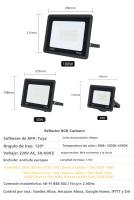 Spotlight LED Inteligente RGB MARPOU 220V Con Control De Voz Y Luz Ajustable De 30W 50W 100W Iluminación Exterior Tuya - details 10