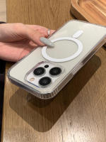 Funda Magnética Transparente Para iPhone Compatible Con Magsafe Protección Antichoque Y Antiarrugas Silicona Acrílica Resistente Al Agua Y Al Polvo Para Modelos 7 a 16 plus Y Mini - details 9