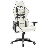 vidaXL Silla de gaming de cuero sintético en color Negro y verde/Negro y blanco/Negro y azul y más | cómodas modernas ergonómicas para comedor cocina salón hogar - details 3