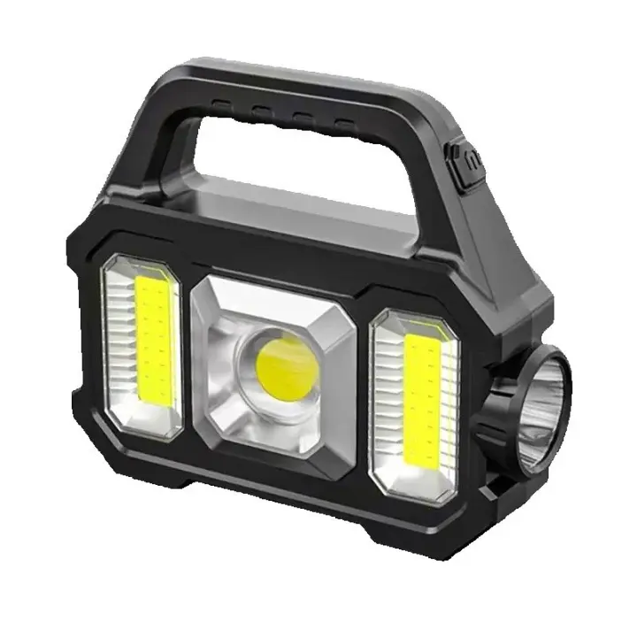 Super brillante LED interior recargable solar USB para camping pesca emergencia exterior torcha con luz cubierta de 100-200 m ABS resistente a agua y choques - 1