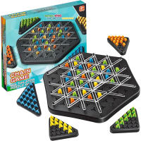 Juego Educativo Interactivo De Triángulos Y Cadenas Para Familiar Y Fiesta Regalo Set De Batalla Con Banda De Goma Juego De Estrategia Para Edad 12+ - details 0