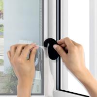 Mosquiteras para ventanas,Pantalla Microperforada Universal para Ventanas , Malla lavable, Ajustable en rojo, Tamaño de la Ventana D - details 11