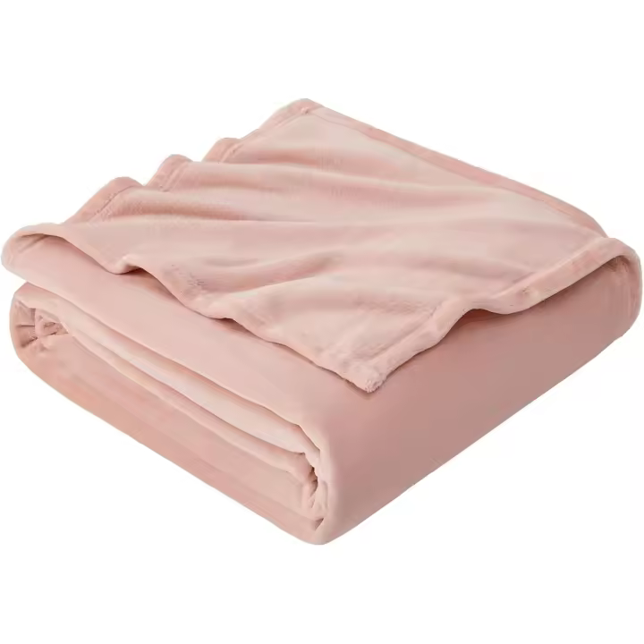 Manta Microfibra para Cama Sofá y Sillón Manta Polar Lisa de Tacto Suave Super Caliente para Adulto y Niño Sin Arrugas - 1