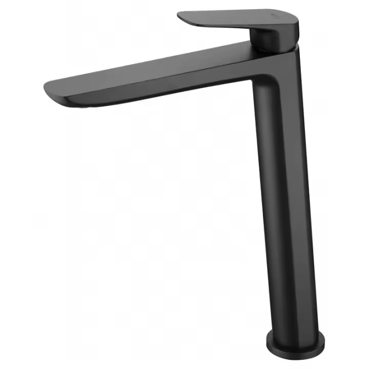 Imex Bélgica BDZ044-3NG grifo monomando para lavabo diseño caño alto acabado negro mate - 1