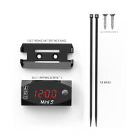 Medidor De Voltaje Digital Para Motocicleta 6V-30V 3 En 1 Reloj Y Termómetro Tester De Batería Medidor De Tiempo - details 23