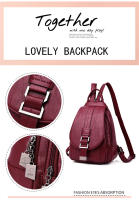 Mochila Multifuncional De Cuero Para Mujer Casual Para Niñas Y Adolescentes Escuela Viaje Bolsa Pequeña Capacidad Inferior a 20 Litros - details 3