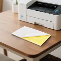 Etiquetas Adhesivas Autoadhesivas Blanco A4 25 Hojas Papel De Superficie Mate Para Impresora Laser Y De Tinta - details 0
