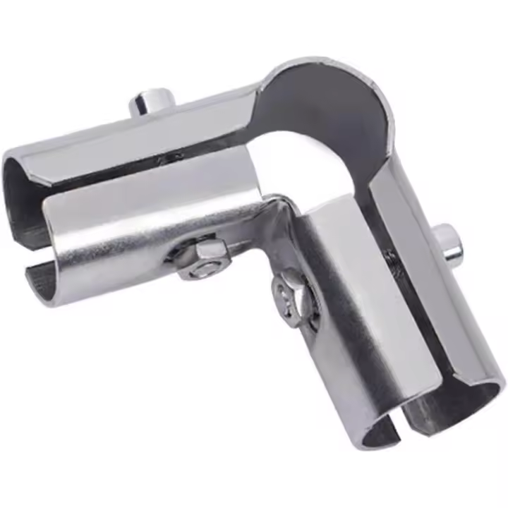 Conector de tubería en forma de L de 3 vías para PC, de acero inoxidable - 1