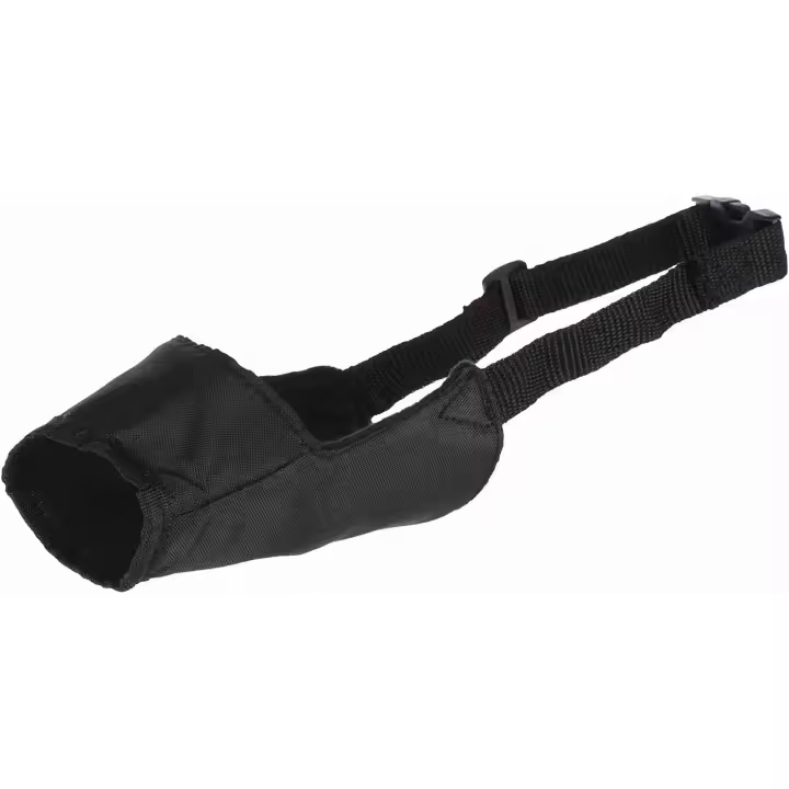 Trixie Bozal Para Perros, Poliéster-Nylon,TALLA XXS , Negro (Black),Tamaño de la raza de perro Extra pequeño, Flat Sheets Unisex perros pequeños, Negro (Black),XXL - 1