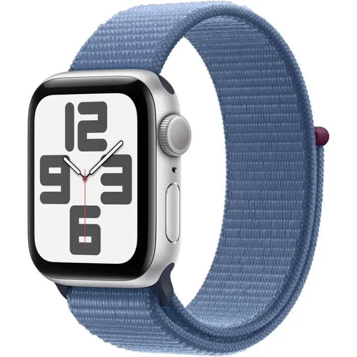 Apple Watch SE 2023 GPS 40 mm CA Correa de aluminio plateado/Aro deportivo azul - 1