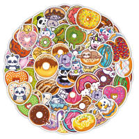 50PCS Pegatinas De Donuts Cartoon Para iPad Maleta Escritorio Cuaderno Computadora Decoración De Juguetes Con Patrón De Animales Resistente Al Agua Para Adolescentes Y Adultos - details 0