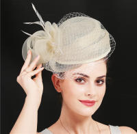 Sombrero De Fiesta Elegante En Rojo Sinamay Para Mujer Con Pluma Y Velo Para Boda Iglesia Cóctel Té Sombrero Derby Formal - details 5