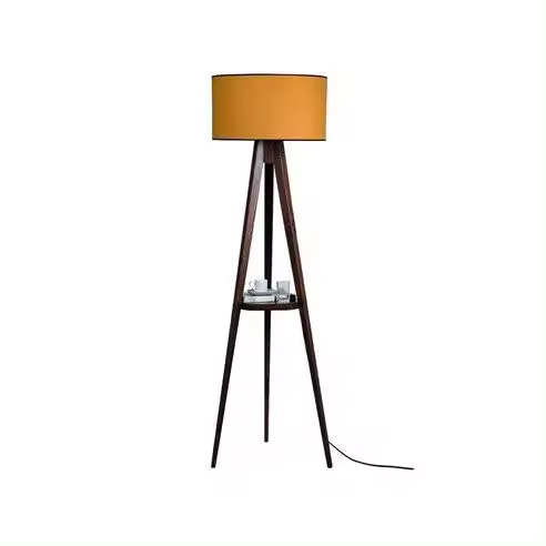 CRISTAL RECORD Lámpara de Pie de Madera Model 1 Mostaza - Iluminación LED Interior - 1
