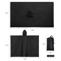 Chaleco Impermeable 3 En 1 Con Capucha Para Acampar Y Ciclismo Manta De Picnic Abrigo Solar Ligero Y Versátil Para Actividades Al Aire Libre - details 6
