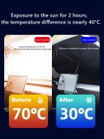 Parasol De Sol Para Coche Pantalla De Ventilación Frontal Reclinable a Prueba De Calor Protección Solar Para Parabrisas - details 8