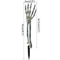 Cabeza De Esqueleto Calavera Realista Para Decoración De Jardín Casa Y Calle En Halloween Accesorios De Fiesta Y Horror Props De Mano Y Brazos De Hombre - details 7