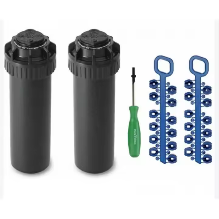 RAIN BIRD Pack 2 Aspersor de Riego Rain Bird 5004-PC 3/4'' | Alcance 7,60 a 15,20 m | Aspersor de Turbina ajustable 5000 5004 Rain Bird - 1