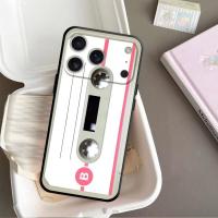 Funda Para iPhone Retro De Cinta Magnética Compatible Con Modelos 7 8 11 12 13 14 15 16 17 pro Max XR XS Mini Painted Phone Case - details 2
