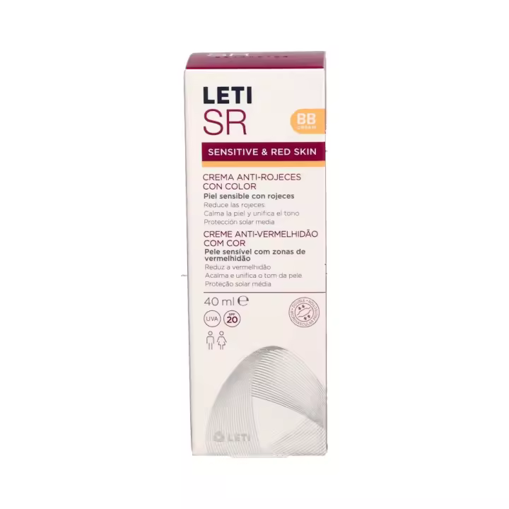 Letisr Crema Anti-Rojeces Con Color Spf20 Piel Sensible Con Rojeces 40 Ml. - 1