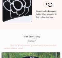 Funda Para Volante De Coche Invierno Plush Cálida Y Aromática Para Damas Tipo Universal Decorativa Accesorio Para Automóvil - details 8