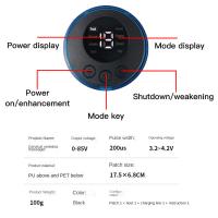 Masajeador Eléctrico De Músculo EMS Máquina De Masaje Cuello 8 Modos 19 Niveles De Fuerte Vibrador Instrumento De Relajación Corporal - details 3