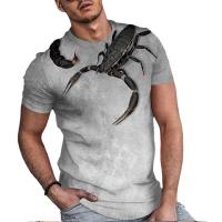 Camiseta Hombre Escorpión 3D Impreso Sobredimensionada Y2K Ropa Hip-Hop Manga Corta Estilo Callejero Camisetas Top Para Primavera Y Verano - details 3