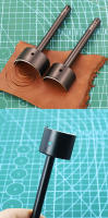 Cortador De Cuero En Forma De Media Luna QJH Herramienta De Perforación Para DIY Manualidades Cierre De Correa Bota Y Bolso (15-45 Mm) Negro - details 3