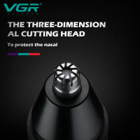 VGR 2en1 Afeitadora Eléctrica Recargable Para Rostro Y Cuello Ajuste De Pelo Del Nariz Y Orejas Cejas Trimmer Para Hombres Y Mujeres Cuidado Personal - details 3