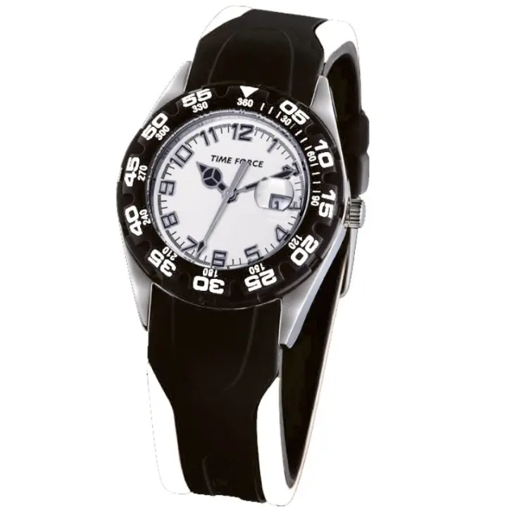 Time Force Tf3028b02  Reloj Analógico Con Calendario Unisex. Color Negro. 50 Metros - 1