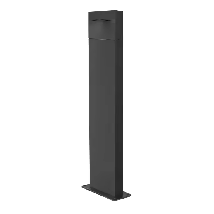 FORLIGHT Hide - Baliza de Jardín LED 80cm Altura para Exterior IP44 Luz Neutra 4000K Color Gris Urbano - 1