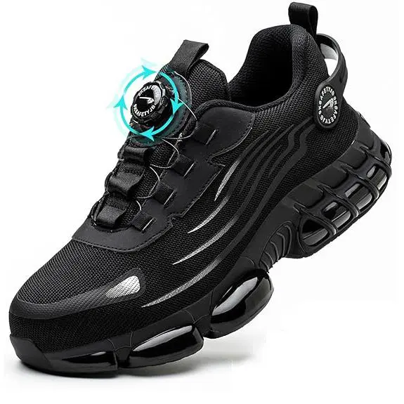 Zapatos de Seguridad para Hombre Mujer Zapatillas Calzado Trabajo Ligeros Comodo Antideslizante with Puntera de Acero 36-48 EU - 1