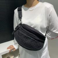 Bolso De Hombro Ligero De Malla Nylon Para Mujer Estilo Casual Con Varios Bolsillos Cierre De Cremallera Bolsa Transversal De Moda - details 1