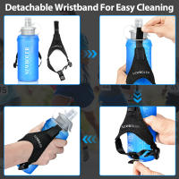 Botella De Agua Deportiva Plegable Y Ligera De 500ml Con Anillo En La Muñeca Antideslizante Para Correr Material TPU Suave - details 11