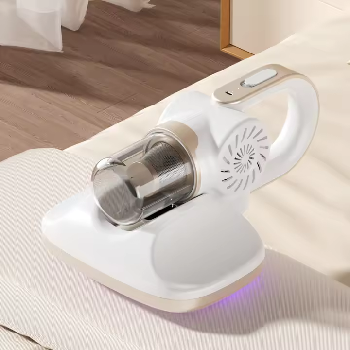 Aspiradora de mano inalámbrica con luz azul y eliminador de ácaros para coche. - 1