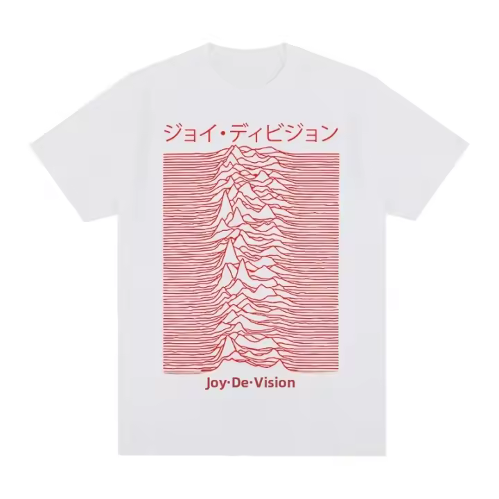 Camiseta JOY DIVISION Unknown Pleasures LOVE WILL TEAR US APART Unisex Casual T-Shirt Para Hombres Y Mujeres Transpirable Ligera Secado Rápido Protección Solar Estirable Sostenible - 1