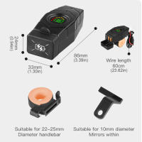 Adaptador De Carga Rápida 36W Con Interruptor Dual USB QC3.0 Para Manillar De Bicicleta Eléctrica Cubierta Impermeable 12V-24V Electrónica De Motocicleta - details 5