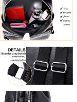Bolso De Hombro Para Mujer En PU Negro Casual Y Versátil Gran Capacidad Ligero Adecuado Para Estudiantes De Colegio Salir - details 9