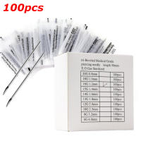 100PCS/Box Agujas De Tatuaje Desechables En Acero Inoxidable 316 Para Ombligo Pezón Oreja Nariz Labios Kit De Suministros De Tatuaje 12g/13g/14g/16g/18g - details 0