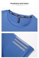 Camiseta De Seda Helada Para Hombres Verano Cuello Redondo Manga Corta Suave Fitness Tops Casual Oversize Tees Transpirable Ligera Secado Rápido Estirable Sin Pliegues - details 17