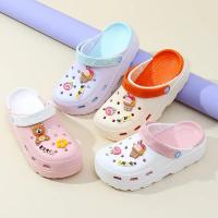 Sandalias De Verano Para Niñas Con Tacón Y Suela Gruesa Zapatillas De Hogar Y Jardín Transpirables Para Playa Zapatos Huecos - details 3
