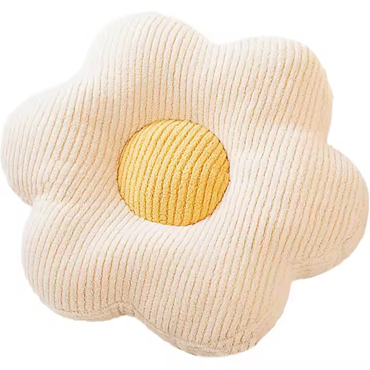 Cojines florales para decoración del hogar, cojines decorativos para sillas de comedor y cojines tatami. Cojines florales para sala de estar y dormitorio. Suaves, cómodos y agradables para la piel. (43 cm, blanco) - 1