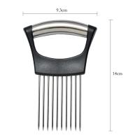 Soporte De Desechador De Cebollas En Acero Inoxidable Auxiliar De Corte De Verduras Y Tomates Gadgets De Cocina Herramienta Para Quesos - details 6