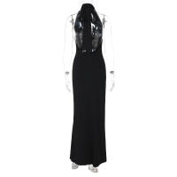 Vestido Elegante Para Mujer 2025 Nuevo Estilo De Moda De Verano Sin Mangas Cuello Redondo Slimming Largo Para Fiesta Y Banquete - details 12