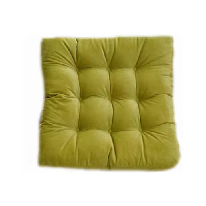 Estera de futón de tatami de pana, felpa espesa para agrandar el cojín de la ventana salediza del piso, cojín de yoga para balcón para hermosas nalgas (terciopelo cuadrado-verde) - 1